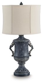 Signature Design by Ashley® L235834 Morvanford - Poly Table Lamp - Antique Black