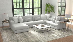 Jackson 3303/30/72/75-18 Jackson 3303/30/72/75-18 Logan - 3 Piece Sectional With Comfort Coil Seating And 9 Included Accent Pillows (Left Side Facing Chaise) - Moonstruck