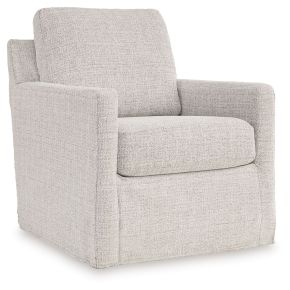 Signature Design by Ashley® A3000644 Nenana Next-gen Nuvella - Stone - Swivel Glider Accent Chair