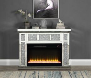 ACME AC00513 Noralie - Fireplace - Mirrored - 32"