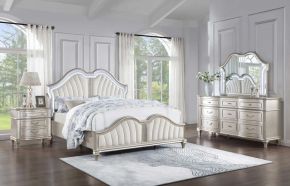 CoasterElevations 223391KW-S4 Evangeline - California King 4 Piece Bedroom Set - Silver Oak