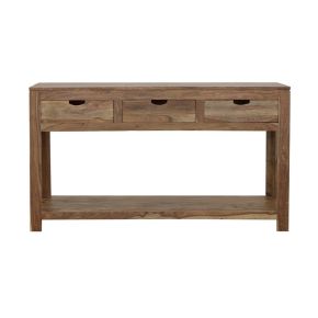 CoasterElevations 952853 Esther - 3-Drawer Wood Console Table - Natural Sheesham