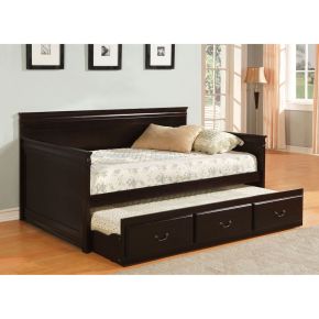 Furniture of America CM1637EX-BED Sahara - Daybed With Twin Trundle - Espresso