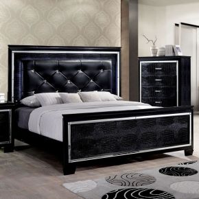 Furniture of America CM7979BK-EK-BED Bellanova - Eastern King Bed - Black