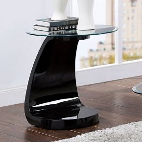Furniture of America FOA4042BK-E-TABLE Nahara - End Table - Black