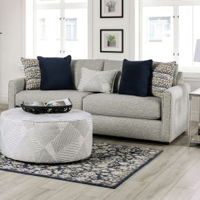 Furniture of America SM8194-SF Chancery - Sofa - Gray / Navy