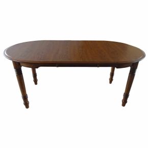 Tennessee Enterprises 6072BW Laminated Dining Leg Table w/ 1 pc 18" Leaf