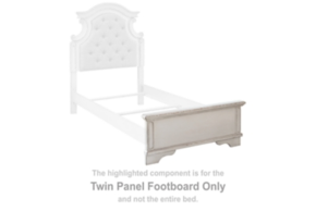 Signature Design by Ashley® B743-52 Realyn - Twin Panel Footboard - Chipped White