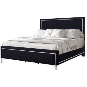 New Classic B1891-115 Ava - Eastern King Headboard, Footboard & Slat Kit - Ebony