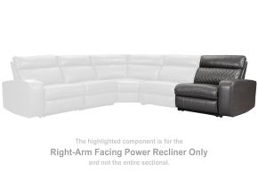 Signature Design by Ashley® 5520362 Samperstone - RAF Zero Wall Power Recliner - Gray