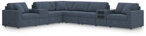 Signature Design by Ashley® 92121S30 Modmax - 8-Piece Sectional With Audio And Storage Consoles - Ink