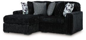 Signature Design by Ashley® 98103S13 Midnight-Madness - 2-Piece Sectional With Laf Corner Chaise - Onyx