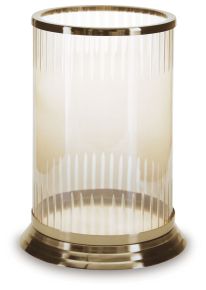 Ashley Furniture A2000688 Aavinson - Candle Holder - 11.5" - Amber / Gold Finish