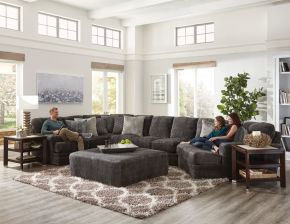 Jackson 437628-1806/58 Jackson 437628-1806/58 Mammoth Modular Sectional - Cocktail Ottoman - Smoke
