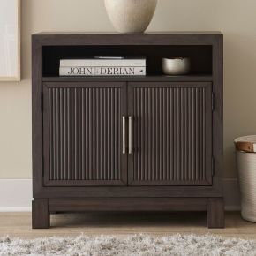 Liberty Furniture 313-BR62 Modern Edge - Bedside Chest With Charging Station - Brown