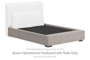 Signature Design by Ashley® B974-74 Cabalynn - Queen Uph Footboard With Rails - Oatmeal