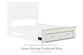 Signature Design by Ashley® PCB3381-54S Zuraleus - Queen Storage Footboard - White