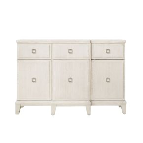 Samuel Lawrence Furniture S916-146 Madison - 3-Drawer Server with Cabinets in a Grey-White Wash Finish - Natural