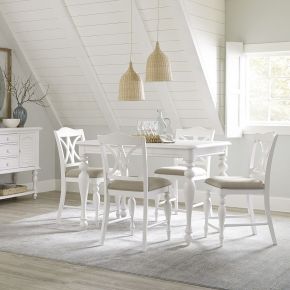 Liberty Furniture 607-CD-5GTS Summer House - 5 Piece Gathering Table Set - White