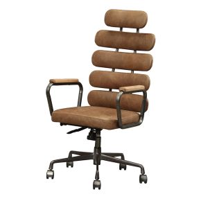 ACME 92108 Calan - Office Chair - Retro Brown Top Grain Leather