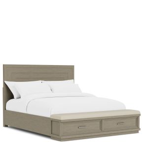 Riverside Furniture 73480-73483-73479 Cascade - King Upholstered Storage Bed - Dovetail