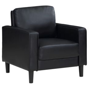 Coaster Fine Furniture 508363 Ruth - Upholstered Track Arm Accent Chair - Black