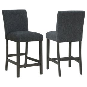 CoasterEveryday 123139 Alba - Boucle Upholstered Counter Chair (Set of 2) - Black