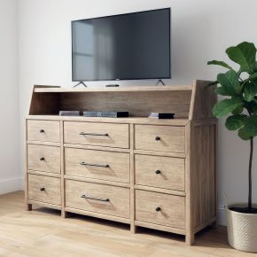 Liberty Furniture 780-BR-DH Proximity Place - Dresser & Hutch - Light Brown