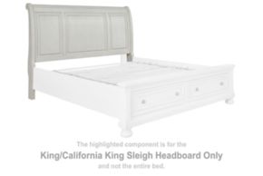 Signature Design by Ashley® B742-78 Robbinsdale - King/Cal King Sleigh Headboard - Antique White