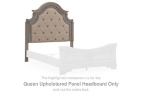 Signature Design by Ashley® B751-57 Lodenbay - Queen UPH Panel Headboard - Antique Gray