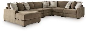 Benchcraft® 68207S14 Benchcraft® 68207S14 Camellia-Court - 6-Piece Sectional With LAF Corner Chaise - Coffee