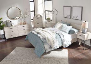 Ashley Furniture EB1864/231/156/112 Socalle - 3 Pc. - Dresser, Full Panel Platform Bed - Natural