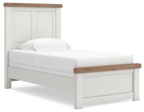 Benchcraft® B4615B2 Savonport - Twin Panel Bed - White / Brown