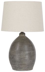 Signature Design by Ashley® L100744 Joyelle - Terracotta Table Lamp - Gray