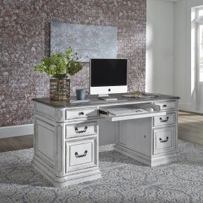 Liberty Furniture 244-HOJ-DSK Magnolia Manor - Desk - White