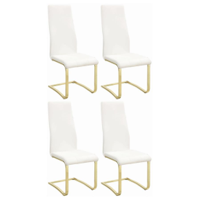 CoasterEssence 190512 Montclair - Upholstered Dining Side Chair (Set of 4) - White