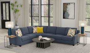 Jackson 2915/46/58/31/42-83 Foley - 4 Piece Sectional With Comfort Coil Seating And 4 Included Accent Pillows - Lead