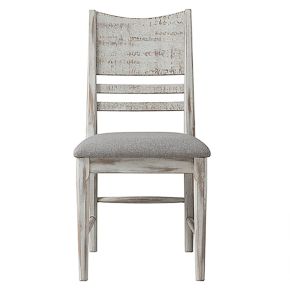 Intercon MR-CH-530C-WWH-RTA Modern Rustic - Panel Chair - Weathered White