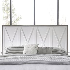 Liberty Furniture 499-BR13 Palmetto Heights - Queen Panel Headboard - White