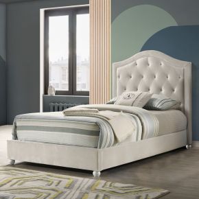 ACME BD04501T ACME BD04501T Reggie - Twin Bed - Beige Fabric