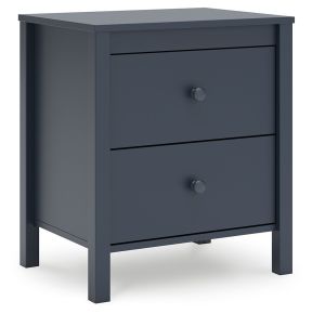 Signature Design by Ashley® EB1528-292 Simmenfort - Two Drawer Night Stand - Navy Blue