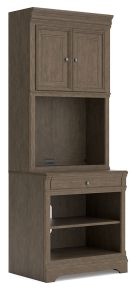 Signature Design by Ashley® H776H7 Janismore - Bookcase - Weathered Gray