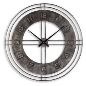 Signature Design by Ashley® A8010068 Ana Sofia - Wall Clock - Antique Gray
