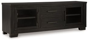 Signature Design by Ashley® W841-168 Galliden - Black - Extra Large TV Stand