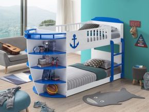 ACME BD00577 Neptune - Bunk Bed - Sky Blue Finish