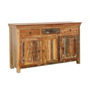CoasterElevations 950367 Harper - 3 Door Solid Reclaimed Wood Accent Cabinet - Brown