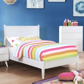 Furniture of America CM7386WH-T-BED Lennart - Twin Bed - White