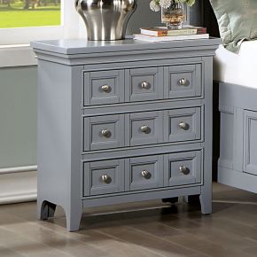 Furniture of America CM7413GY-N Castlile - Nightstand With USB - Gray