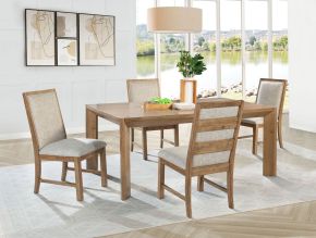 Coaster Fine Furniture 109101-S5 Bruner - 5 Piece Rectangular Dining Set - Natural Brown
