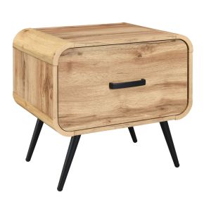 New Classic T3562-20 Rowan - One Drawer End Table/Bedside Table - Natural